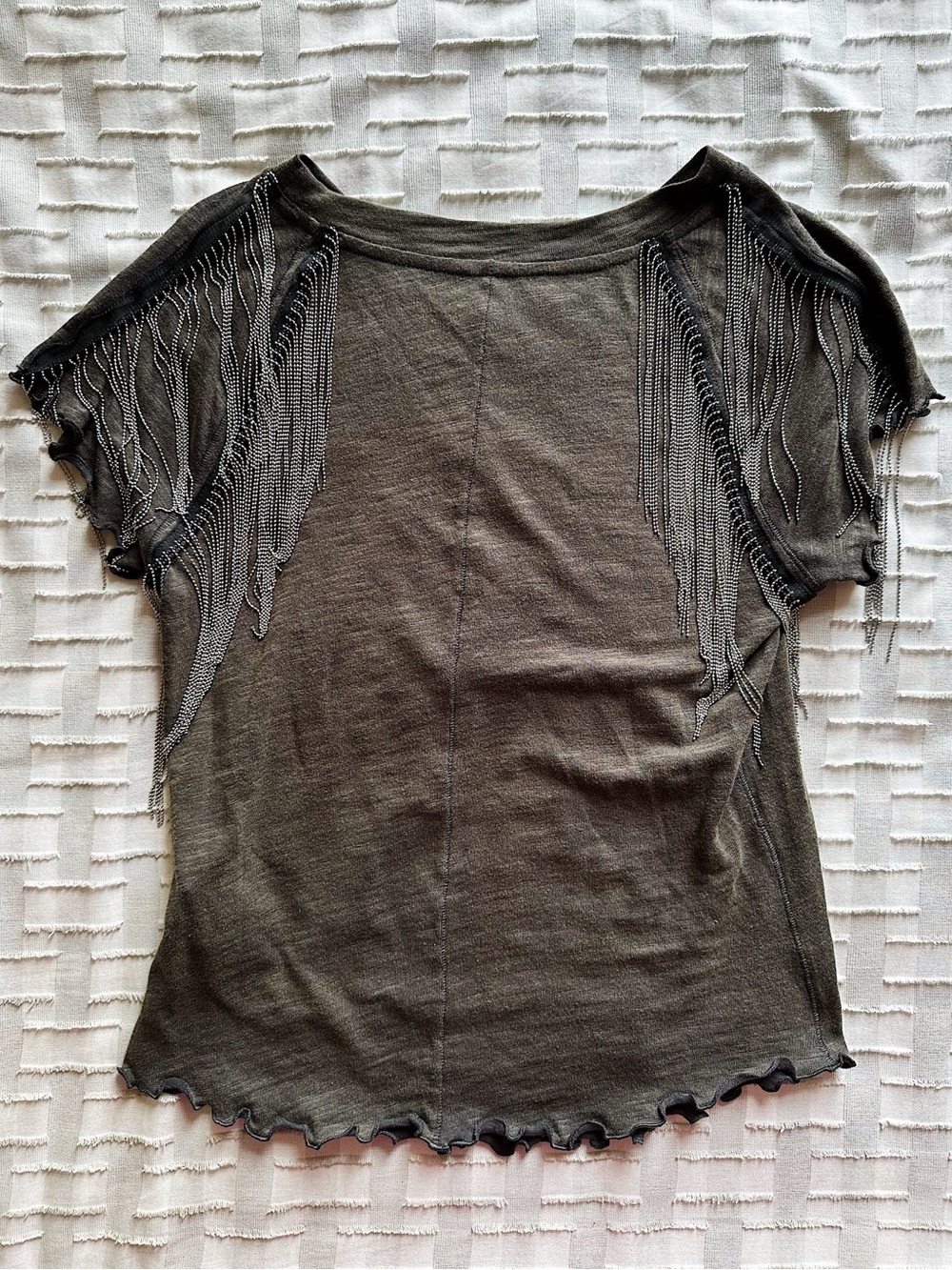 Free People Bang Bang fringe tee - Picture 6 of 10